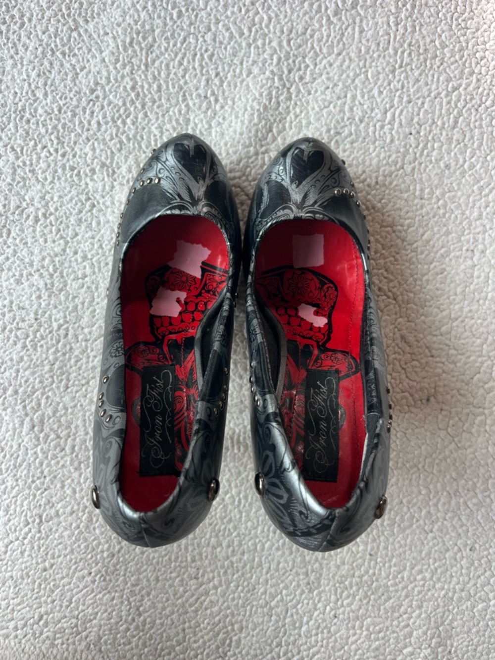IRON FIST SWEET SKULL O MINE PLATFORM HEELS WOMENS 37 / 6 - Picture 3 of 7